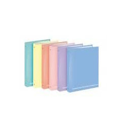 Cartella 4 anelli tondi diam 30mm A4 Happy Color 6 Colori pastello Assortiti